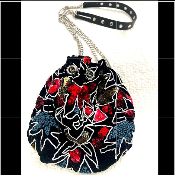 Zara Bags Zara Bag Small Pouch Party Clubbing Beaded Looks New